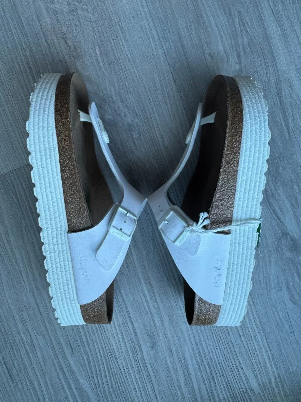 Birkenstock Gizeh Platform Vegan Sandals – White – Size EU 38 (US 7–7.5) - Picture 7 of 15